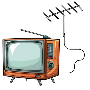 Antenne raccordée à la TV